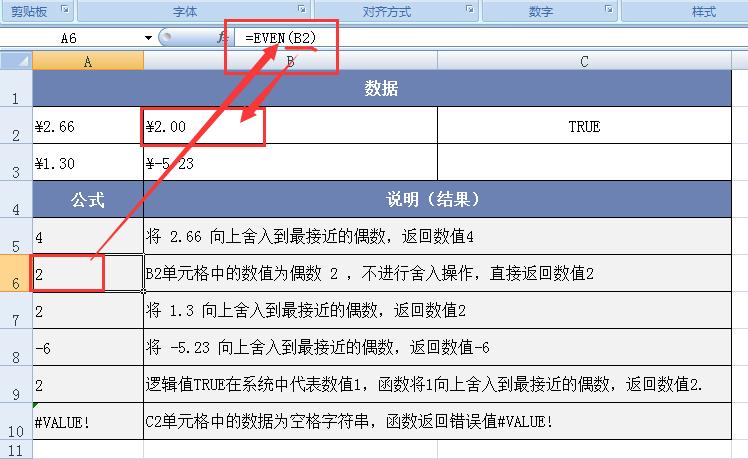 解读Excel之EVEN函数用法：偶数取整的实用工具-趣帮office教程网