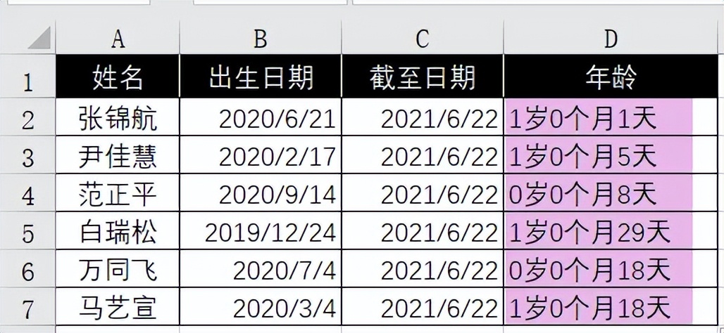 excel中用DATEDIF函数轻松搞定日期差计算，格式秒变xx年xx月xx天-趣帮office教程网